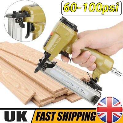 Air Nail Gun Nailer Finish Framing Wrench Kit Power Coil Woodwork Gauge Stapler • £19.89