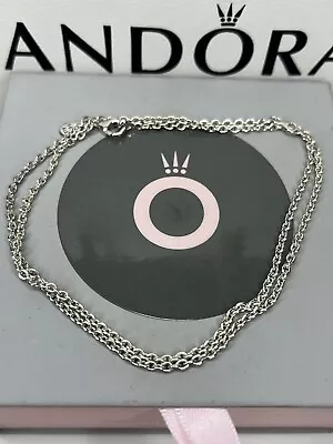Genuine Pandora Silver Chain Necklace - 44cms • £0.99