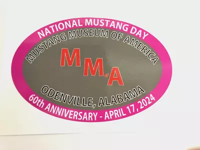 Mustang 60th Anniversary Decal Collectible From Mustang Museum Of America • $1.95