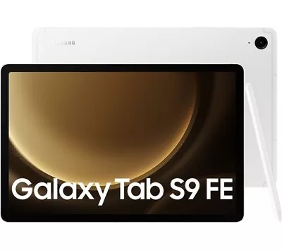 Samsung Galaxy Tab S9 FE 10.9  128GB WiFi Tablet With S Pen - Silver - NEW 24HR • £299.99