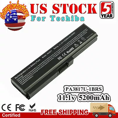 PA3817U-1BRS C655 For Toshiba Satellite L655 Laptop Battery/Charger Adapter • $14.49