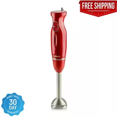 Immersion Blender 300W | Stainless Steel Blades | 2-Speed Hand Mixer – Red • $13.93