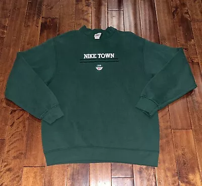 Vintage Nike Bootleg Sweatshirt Large Green • $65