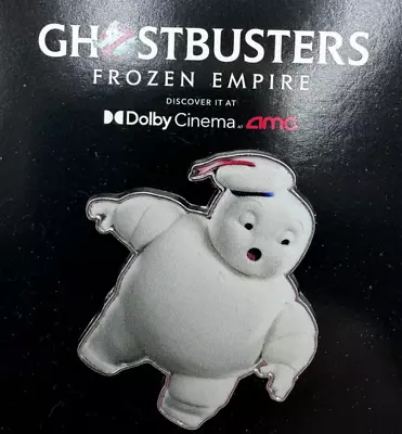 RARE NEW Ghostbusters Frozen Empire Mini Puft Pin AMC Collectible Promo 2024 • $9