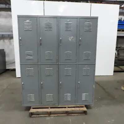 16 Compartments Metal Locker Storage Cabinet Cupboard Office School Gym 60x36x72 • $509.76