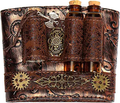 Steampunk Arm Band Bracer: Wrist Guard With Witch Magic Potion Bottles And Vials • $19.34