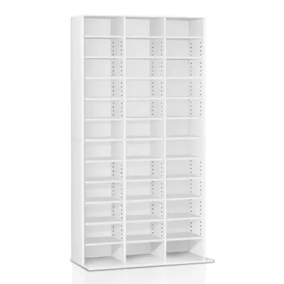 Artiss Bookshelf CD Storage Rack - BERT White • $174.08