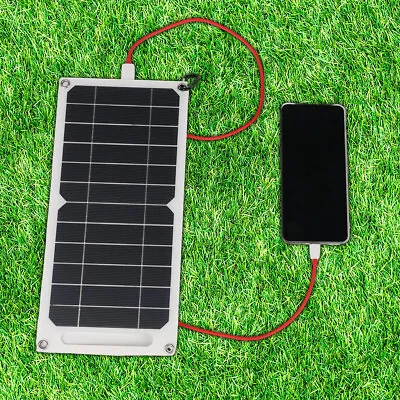 £10.13 • Buy Solar Panel Fast-charging USB Emergency Charging Outdoor Camping Battery Charger