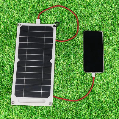 £10.13 • Buy Solar Panel Fast-charging USB Emergency Charging Outdoor Camping Battery Charger