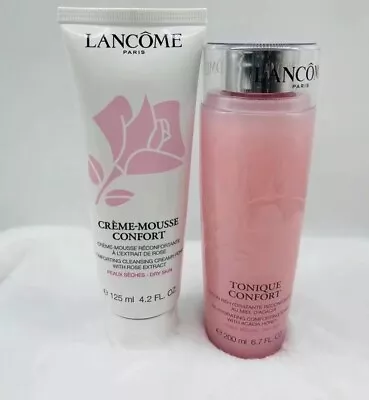 Lancom Cre me Mousse Confort Cleanser With Rose Extract+lancom Tonique Confort🌸 • £48