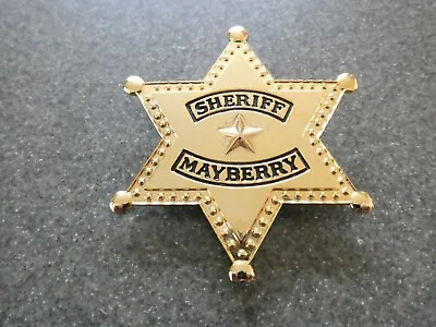 Vintage Sheriff Of Mayberry Andy Griffith Gold Star Badge Excellent!!! • $21.99