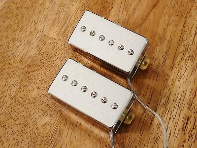 Humbucker Sized P90 Pickup Set Alnico 2 Magnets In Chrome • $39.99