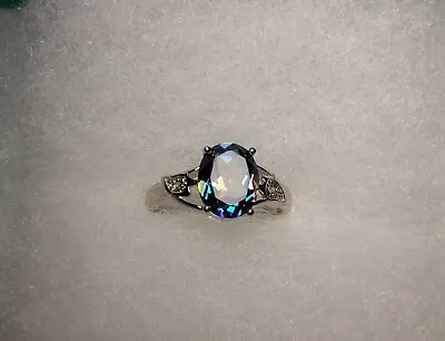 Heavenly 2.5 Carat Blue Mystic Topaz Size 7.5 • $44.99