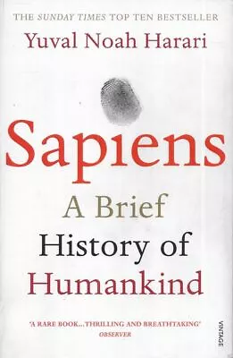 YUVAL NOAH HARARI Sapiens: A Brief History Of Humankind 2015 SC Book • $29.03