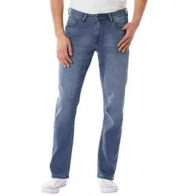 UNIONBAY Men's Modern Slim Fit Stretch Lounge Jeans (Med Wash 34W X 32L) NWT • $24.02