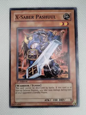 Yugioh TSHD-EN094  X-Saber Pashuul 1st Edition Miscut Misprint Error Card • $8.62