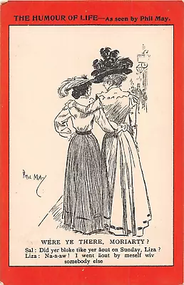 £3.60 • Buy Postcard Comic  The Humour Of Life Girls Boy Friends Phil May