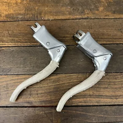 Vintage Mafac Brake Levers Non Aero Drop Bar White Covers 70s 60s A4 • $53.99