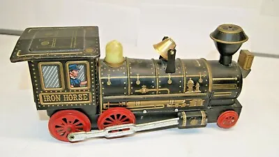 VINTAGE Battery Operated IRON HORSE Locomotive Tin Train Modern Toys Japan  • $34.99