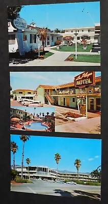 Three Santa Barbara Motels Mid-Century California Beach Vacation Lodging Pool • $7.50