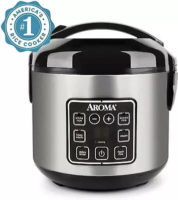 8-Cup (Cooked) Rice & Grain Cooker Steamer New Bonded Granited Coating • $32.99