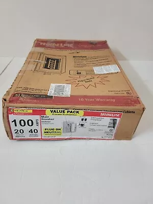 $49.99 • Buy Square D 100 Amp 40 Circuit 20 Space Indoor Main Breaker Panel Load Center *READ