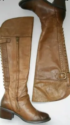 Vince Camuto VC Bollo Over The Calf Tall Studded Boots. Side Zip. Size 6 1/2 B • $30