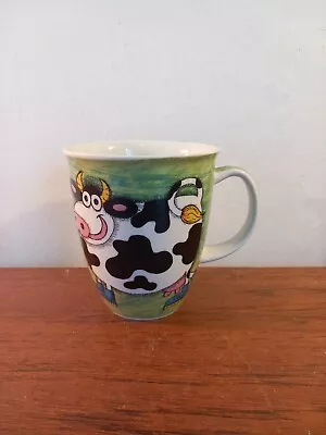 Dunoon Ceramic Funky Farm Large Latte ‘Cow Sheep’ Mug By Jane Brookshaw • £15