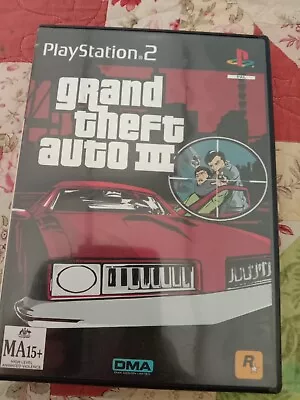 GTA III Grand Theft Auto 3 PS2 PlayStation 2 - Black Label - Good Condition • $10