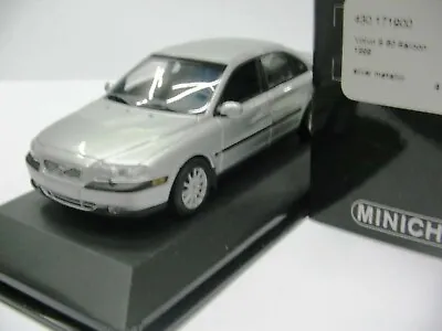 WOW EXTREMELY RARE Volvo S80 Saloon 2.4i 20V 1999 Silver 1:43 Minichamps-850/V70 • £81.60