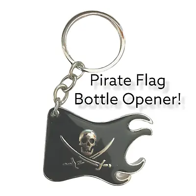 £3.99 • Buy Pirate Flag Bottle Opener Keyring Keychain Father's Day Gift Skull & Crossbones