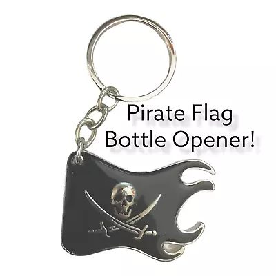£3.99 • Buy Pirate Flag Bottle Opener Keyring Keychain Father's Day Gift Skull & Crossbones