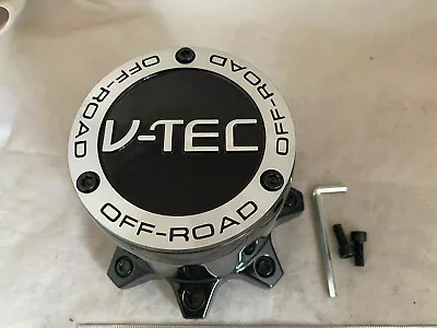 V-Tec Off-Road Gloss Black 8 Lug TALL Wheel Rim Hub Cover Center Cap C394-8L • $49