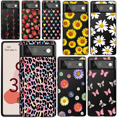 For Google Pixel 7A 7 Pro 6 6A 5 4A 3 XL Flower Patterned Soft Phone Case Cover • £5.39