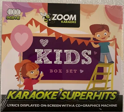 Zoom Karaoke Superhits - Kids - 3 CD+G Disc Set • £7.95