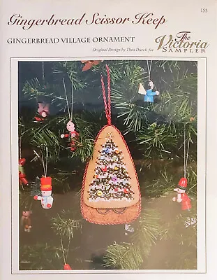 The Victoria Sampler Counted Cross Stitch Chart - Gingerbread Scissor Keep - New • $10.75