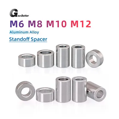 Aluminium Alloy Standoff Spacer M6 M8 M10 M12 Stand Off Collar Round Spacer Bush • £3.70