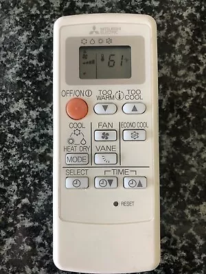 Mitsubishi Electric Air Conditioner Remote Controller AC MS16A 931M *GUARANTEED* • $47.50
