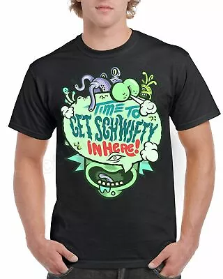 £6.99 • Buy Get Schwifty Rick & Morty Short Sleeve Novelty T-Shirt Black 
