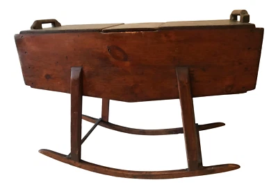 $2499 • Buy Antique Late 19th Century Shaker Pine Wood Rocking Butter Churn