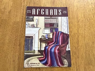 Afghans Pattern Book Knitting Crochet Vtg 1930s Home Decor Spool Cotton Co • $10