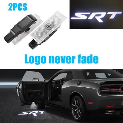 2x White SRT HD Led Light Car Door Projector For Dodge Charger 2006-2021 • $20.88