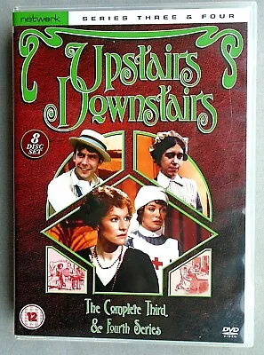 Like New! Upstairs Downstairs: The Complete Series Three & Four Dvd Free P&p! • £7.95