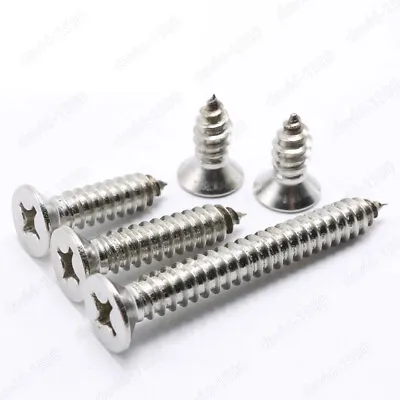 M2 M2.3 M2.5 M3 Stainless Steel Phillips Countersunk Self Tapping Wood Screws • $44.16