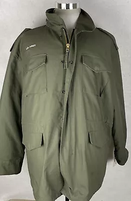 Rothco M-65 Field Jacket Drab Green With Liner Size XXL 2XL NWT! US Army • $89.95