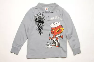 Ed Hardy Art Blast Polo (6 Years) Winter Grey • $16