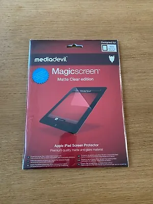 IPad 2 / IPad 3 / IPad 4 Screen Protector MediaDevil Matte Clear Anti Glare  • £14