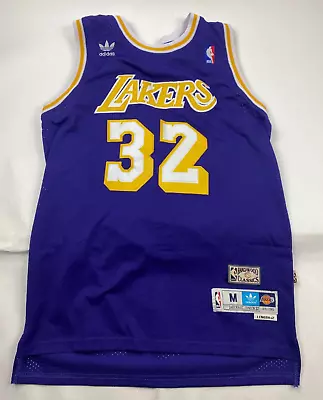 Magic Johnson #32 LA Lakers ADIDAS Hardwood Classics Men's Jersey Size M • $54.99