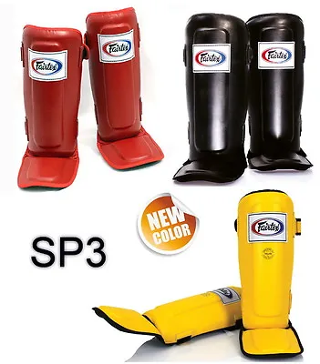 Fairtex Sp3 Shin Pads Guards Muay Thai Boxing Kick Protective Gear Mma K1 • $89