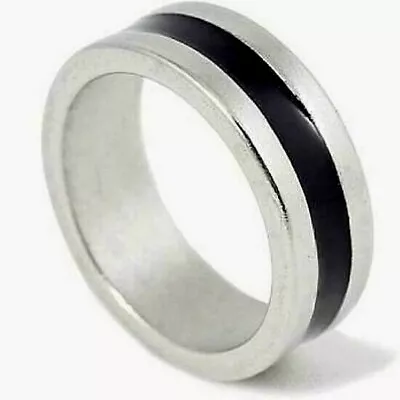 £11.91 • Buy PK RING SILVER & BLACK STRONG MAGNETIC- SIZE 14 (23mm) MAGIC TRICK